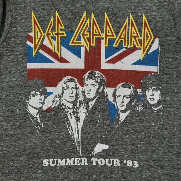 Chaser Distressed Def Leppard Graphic Band Tee - Picture 5 of 10